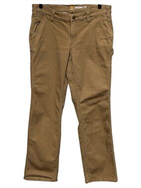 Carhartt Women’s Rugged Flex Original Fit Canvas Carpenter Work Pants.